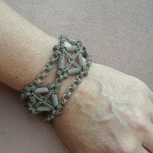 Vintage 1970 error boho India link bracelet